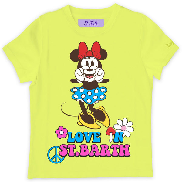MC2 SAINT BARTH ELLY T-SHIRT - YELLOW/MINI LOVE
