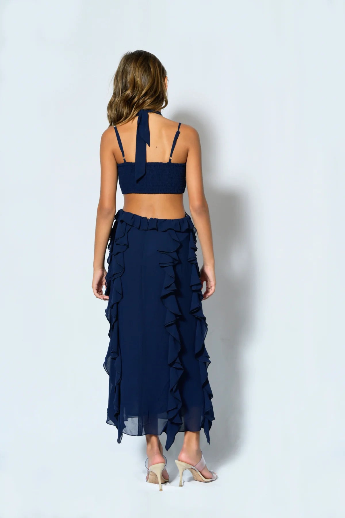KATIE J TWEEN EVERLY CUTOUT MAXI DRESS