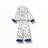 MINI DREAMERS SILK FEATHER PAJAMA SET - EVIL EYE
