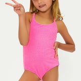 BEACH RIOT LITTLE JULIA ONE PIECE - STRAWBERRY MOON TERRY