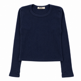 T2LOVE LONG SLEEVE THERMAL - NAVY (SHORTER VERSION)