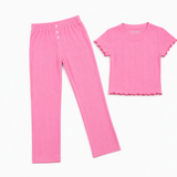 KATIE J TWEEN MARINA LOUNGE SET - CASHMERE ROSE
