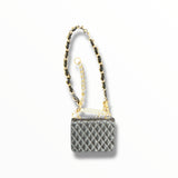LABUBU ACCESSORY - BLACK PURSE/PEARL HANDLE