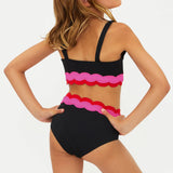 BEACH RIOT LITTLE MARIN/HARRIET BIKINI - ELECTRIC WAVE