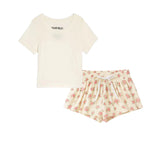 KATIE J FARRAH SHORT - VINTAGE WHITE BUNCHES OF ROSES