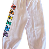 ROWDY SPROUT GRATEFUL DEAD RAINBOW BEARS SWEATPANT- PREPPY PINK