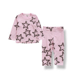 COZII LONG SLEEVE AND LEGGING SET - BABY PINK STARS