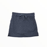 T2LOVE DRAWSTRING SKORT - HEATHERED NAVY