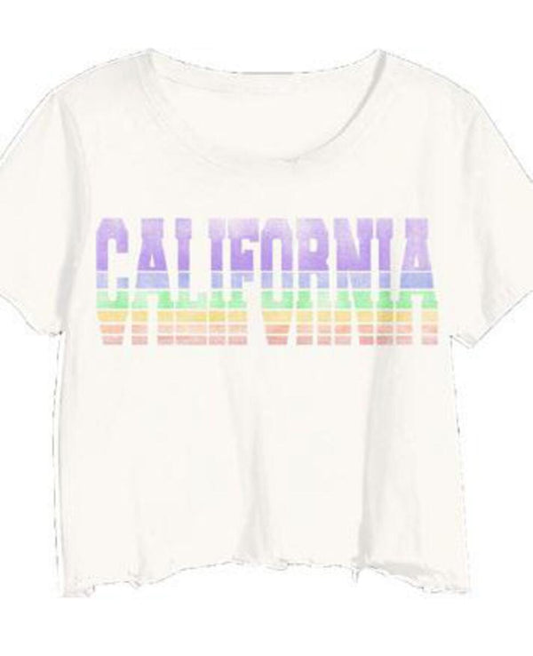 PRINCE PETER CROP T-SHIRT - WHITE BEVERLY HILLS