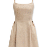 KATIE J. TWEEN GIANNA DRESS - CHAMPAGNE