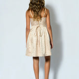 KATIE J. TWEEN GIANNA DRESS - CHAMPAGNE