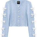 KATE J. TWEEN GRACYN CARDIGAN AND SKIRT SET - BABY BLUE