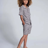 APPAMAN TERRY SHORT SET - GREY TERRY