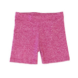 DORI CREATIONS HEATHERED BIKE SHORT - MAGENTA