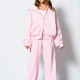 KATIE J TWEEN HADEN BARREL LEG SWEATPANT - BALLET PINK