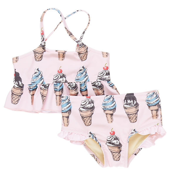 PINK CHICKEN JOY TANKINI - PINK SOFT SERVE