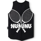 NUNUNU TENNIS TANK- BLACK