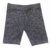 DORI CREATIONS HEATHERED BIKE SHORT - BLACK