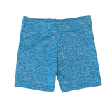 DORI CREATIONS HEATHERED BIKE SHORT - TURQUOISE