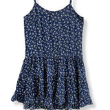 KATIE J TWEEN IRIS PRINTED PULL ON DRESS - EVENING BLUE DITSY FLORAL