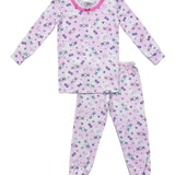 ESME GIRL L/S SLEEVE PAJAMA SET - CANDY PINK