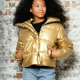 KATIE J JENNIFER PUFFER JACKET - GOLD
