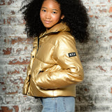 KATIE J JENNIFER PUFFER JACKET - GOLD