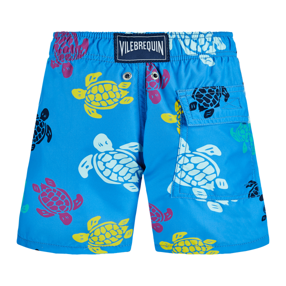 VILEBREQUIN BOYS SWIM TRUNKS - RONDE DES TORTUES MULTICOLORE