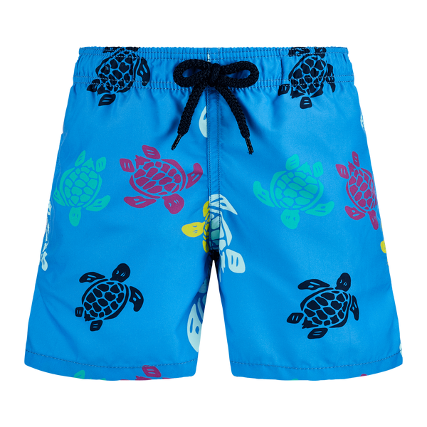 VILEBREQUIN BOYS SWIM TRUNKS - RONDE DES TORTUES MULTICOLORE