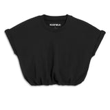 KATIE J. TWEEN JOJO ELASTIC WASIT TOP - BLACK