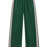 KATIE J TWEEN JORDYN PANT - PINE/SOFT PINK
