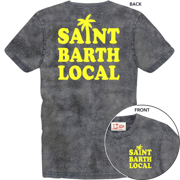 MC2 SAINT BARTH T-SHIRT - WASHED BLACK/ SAINT BARTH LOCAL