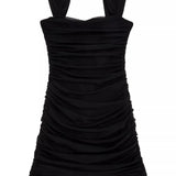 KATIE J TWEEN JOEY SWEETHEART MESH DRESS - BLACK