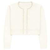 KATIE J TWEEN KITTY CARDIGAN - CREAM