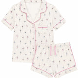 KATIE J LYNN SHORT LOUNGE SET - BABY PINK BALLERINAS (TWEEN & JUNIOR)
