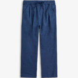APPAMAN LINEN HERRINGBONE RESORT PANT - NAVY