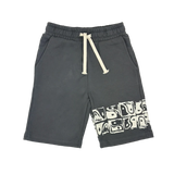 TINY WHALES LOCALS ONLY SWEAT SHORT - VINATGE BLACK