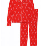 KATIE J TWEEN MAIA PANT LOUNGE SET - CHRISTMAS 25/ CANDY CANE