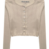KATIE J TWEEN MARINA LOUNGE CARDIGAN- VINTAGE WHITE