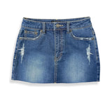 KATIE J TWEEN MIAMI DISTRESSED DENIM SKIRT