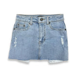KATIE J TWEEN MIAMI DENIM MINI SKIRT - LIGHT WASH