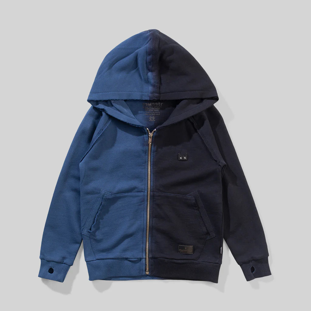 MUNSTER SASHIMI ZIP HOODY - DENIM
