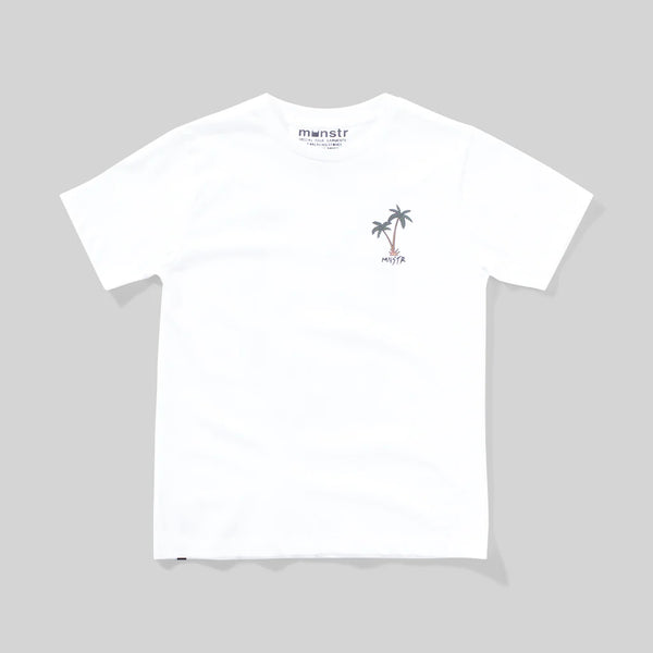 MUNSTER ISLAND LOGO TEE - WHITE