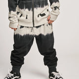 MUNSTER TRAPDOOR PANT - GREY MARBLE DYE