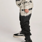 MUNSTER TRAPDOOR PANT - GREY MARBLE DYE