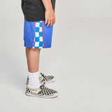 MUNSTER SILVERCHECK BOARD SHORT - ROYAL BLUE