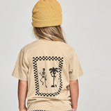 MUNSTER LETS DANCE TEE - WASHED TAN