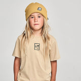 MUNSTER LETS DANCE TEE - WASHED TAN