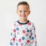 ESME BOYS LONG SLEEVE CREW PAJAMA - USA