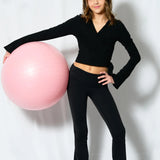 KATIE J. TWEEN ASHER FOLD OVER LEGGING - BLACK